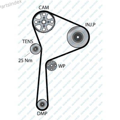 Ремень ГРМ - газораспределительного механизма Dayco 94944 Тбилиси - изображение 1
