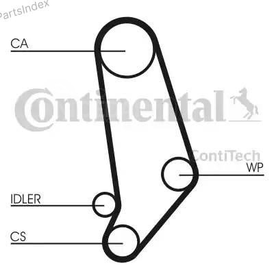 Ремень ГРМ - газораспределительного механизма Contitech CT660 Тбилиси - изображение 1