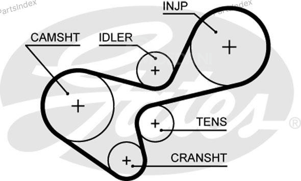 Ремень ГРМ - газораспределительного механизма Gates 5639XS Тбилиси - изображение 1