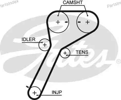 Ремень ГРМ - газораспределительного механизма Gates 5651XS Тбилиси