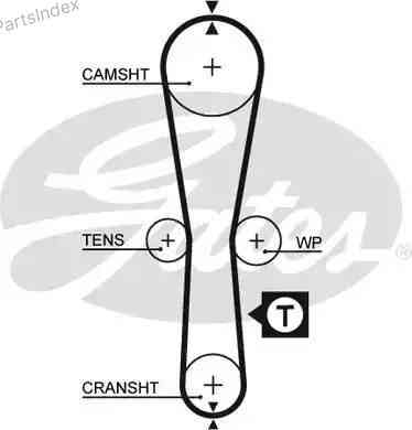 Ремень ГРМ - газораспределительного механизма Gates 5454XS Тбилиси