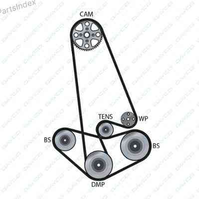 Ремень ГРМ - газораспределительного механизма Dayco 94212 Тбилиси