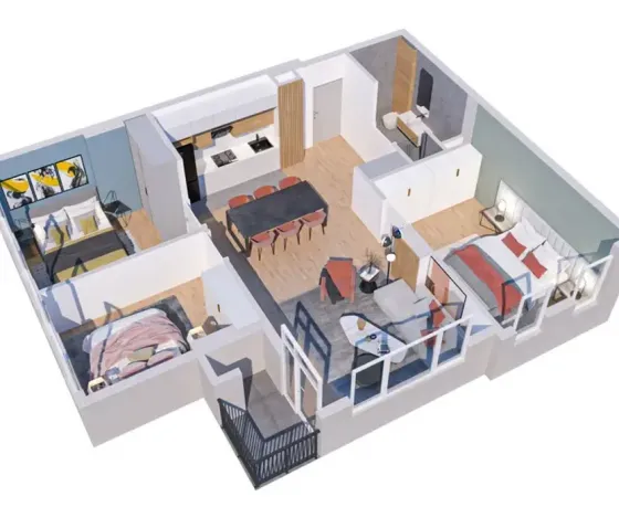 Apartments For Sale four-room 88.8м² 4/18 floor Tbilisi