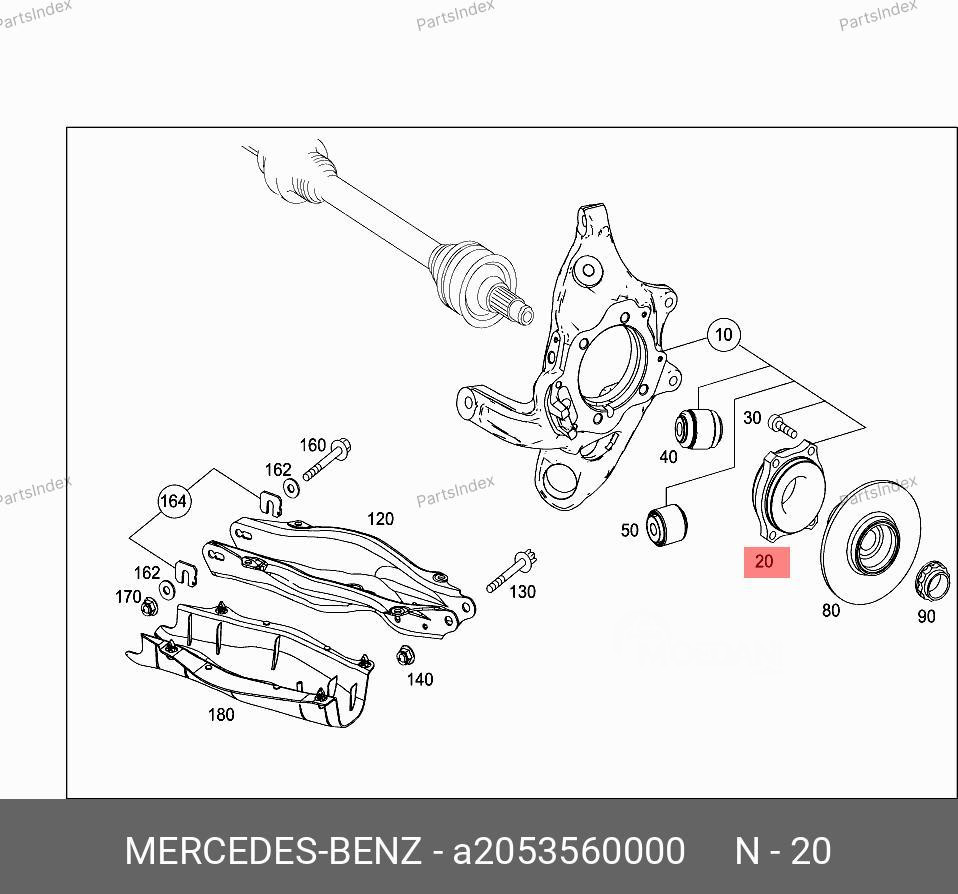 Wheel Hub Bearing Mercedes-Benz A2053560000 Tbilisi - photo 1