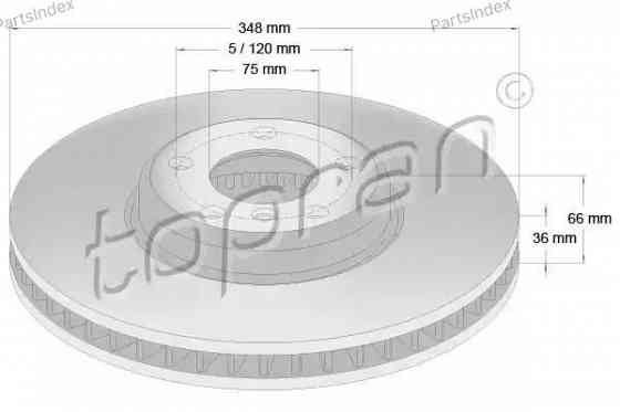 Диск тормозной HANS PRIES 502 238 Тбилиси