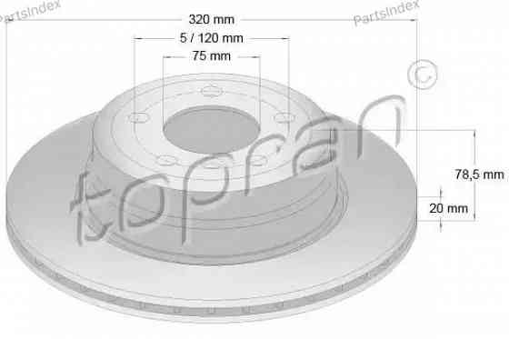 სამუხრუჭე დისკი oporni diski HANS PRIES 502 030 თბილისი