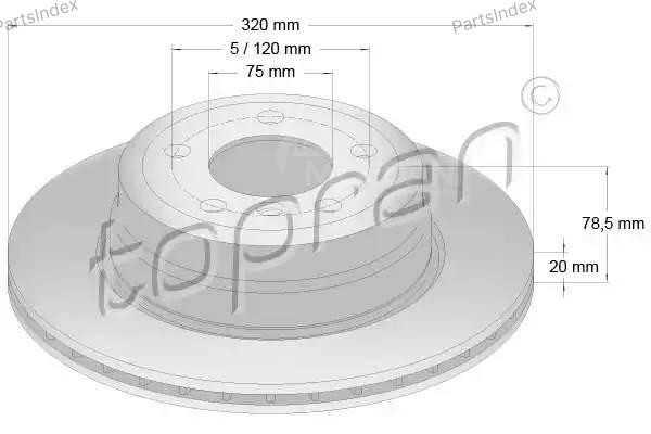 სამუხრუჭე დისკი oporni diski HANS PRIES 502 030 თბილისი - photo 1