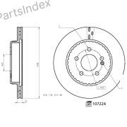 Диск тормозной Febi bilstein 107224 Тбилиси - изображение 1