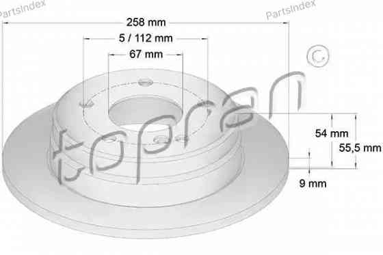 Brake Disc HANS PRIES 400 861 Tbilisi
