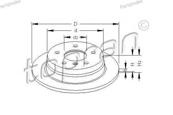 Brake Disc HANS PRIES 401 386 Tbilisi - photo 2