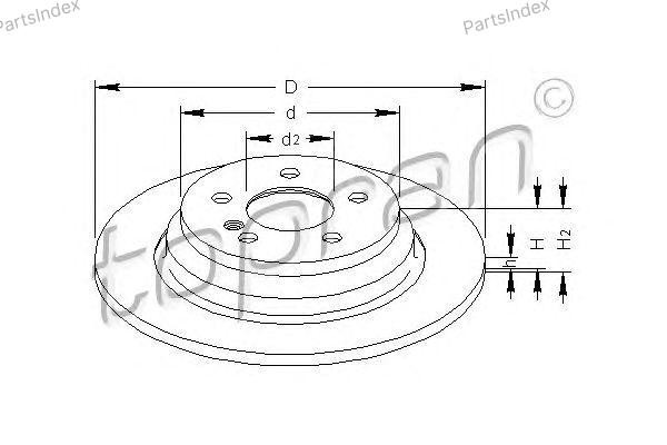 სამუხრუჭე დისკი oporni diski HANS PRIES 407 769 თბილისი - photo 2