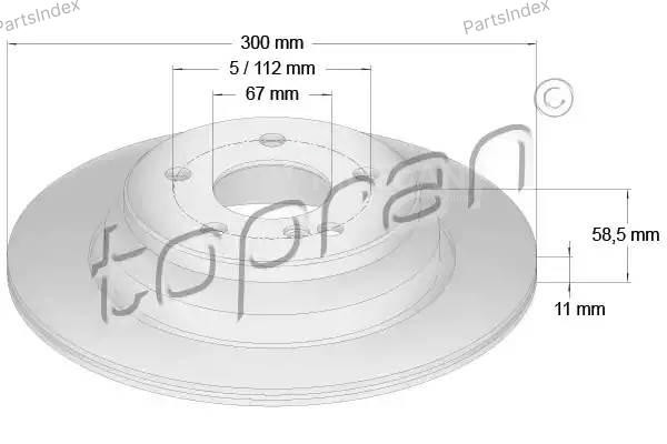 სამუხრუჭე დისკი oporni diski HANS PRIES 407 769 თბილისი - photo 1