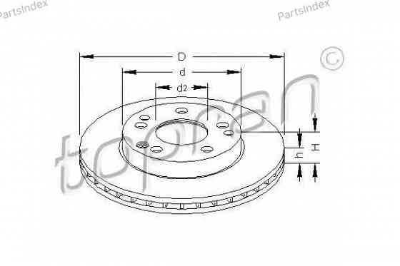 Brake Disc HANS PRIES 400 851 Tbilisi