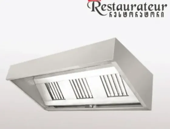 Უ/Стальной вытяжной колпак 2500x1200x600 мм Тбилиси