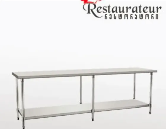 Обеденный стол с нижней полкой 210x80x85 см. Тбилиси