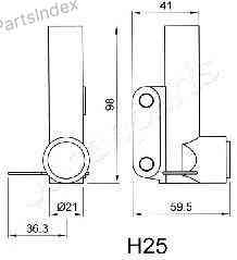 კბილანა ღვედის დამჭიმი Japan Parts Group BE-H25 თბილისი