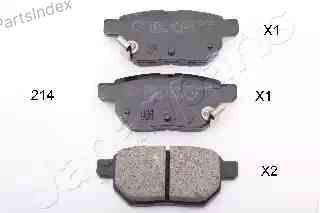 სამუხრუჭე დისკის ხუნდები  hundebi Japan Parts Group PP-214AF თბილისი