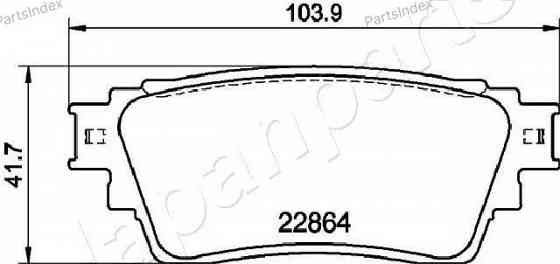 სამუხრუჭე დისკის ხუნდები  hundebi Japan Parts Group PP-515AF თბილისი