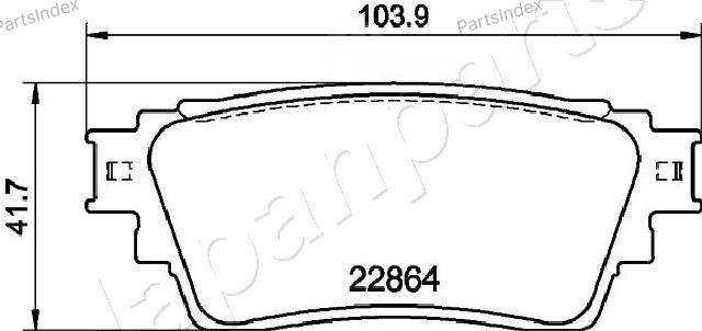 სამუხრუჭე დისკის ხუნდები  hundebi Japan Parts Group PP-515AF თბილისი - photo 2