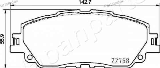 სამუხრუჭე დისკის ხუნდები  hundebi Japan Parts Group PA-2026AF თბილისი