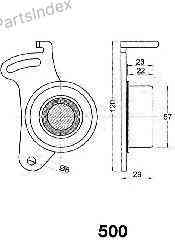 Натяжитель ролика ремня ГРМ Japan Parts Group BE-500 Тбилиси