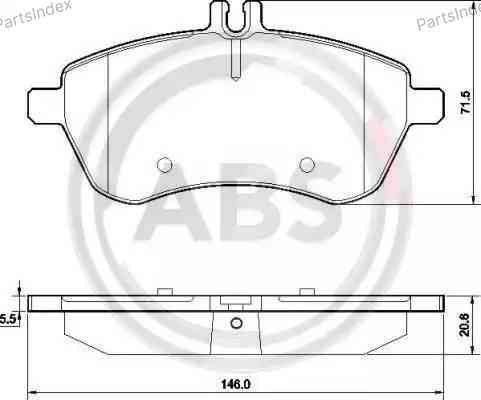 Колодки тормозные дисковые A.B.S. 37584 Тбилиси