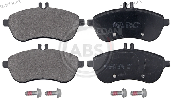 Колодки тормозные дисковые A.B.S. 37584 Тбилиси - изображение 1