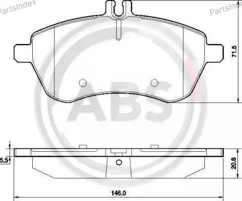 Колодки тормозные дисковые A.B.S. 37584 Тбилиси - изображение 2