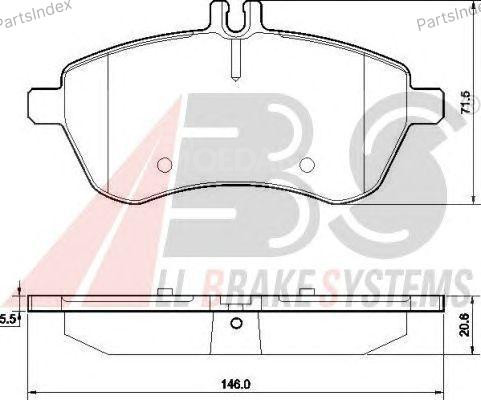 Колодки тормозные дисковые A.B.S. 37584 Тбилиси - изображение 3