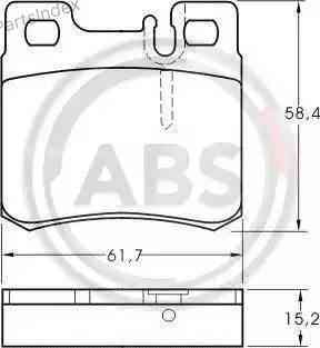 Колодки тормозные дисковые A.B.S. 36687 Тбилиси