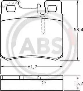 Колодки тормозные дисковые A.B.S. 36687 Тбилиси - изображение 2