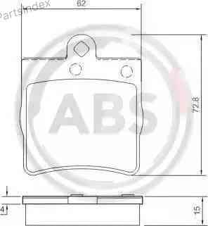 Колодки тормозные дисковые A.B.S. 37021 Тбилиси