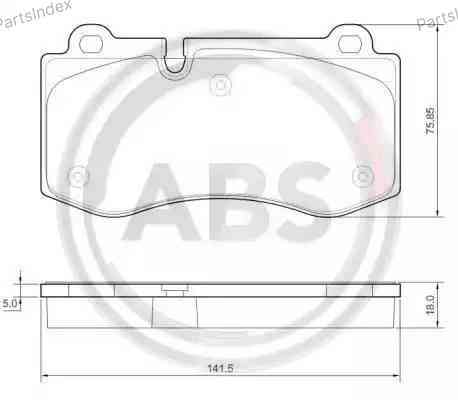 Колодки тормозные дисковые A.B.S. 37565 Тбилиси
