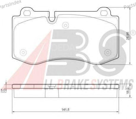 Колодки тормозные дисковые A.B.S. 37565 Тбилиси - изображение 3