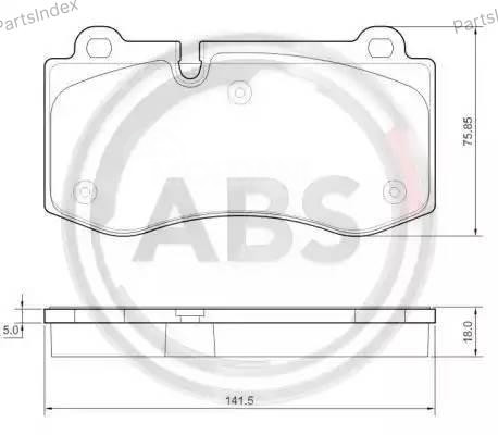 Колодки тормозные дисковые A.B.S. 37565 Тбилиси - изображение 2