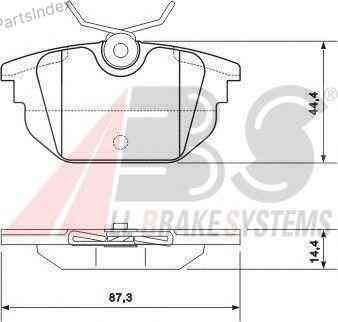 Колодки тормозные дисковые A.B.S. 37123 Тбилиси