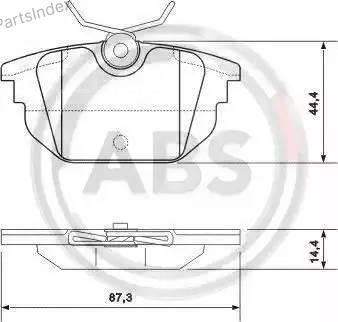 Колодки тормозные дисковые A.B.S. 37123 Тбилиси - изображение 2