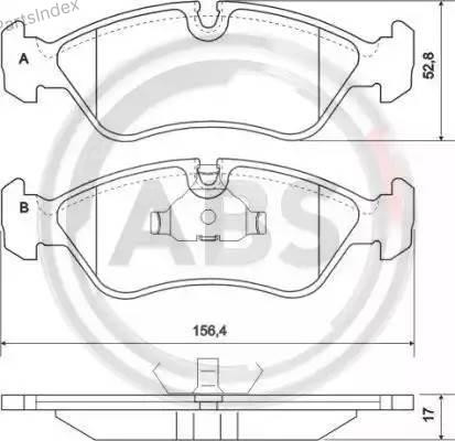 Колодки тормозные дисковые A.B.S. 36667 Тбилиси - изображение 2