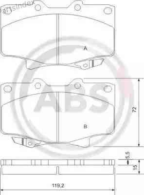Колодки тормозные дисковые A.B.S. 36882 Тбилиси
