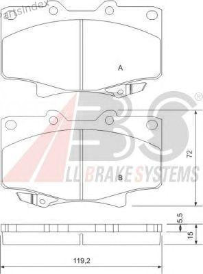 Колодки тормозные дисковые A.B.S. 36882 Тбилиси - изображение 3