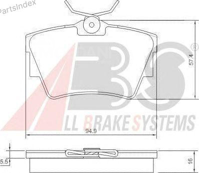 Колодки тормозные дисковые A.B.S. 37288 Тбилиси - изображение 6