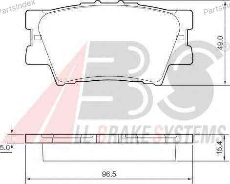 Колодки тормозные дисковые A.B.S. 37545 Тбилиси