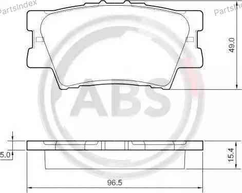 Колодки тормозные дисковые A.B.S. 37545 Тбилиси