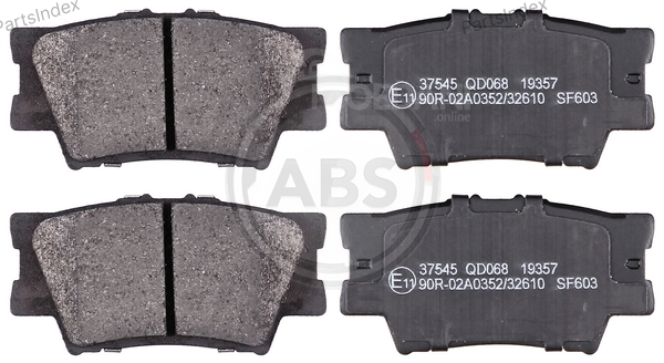 Колодки тормозные дисковые A.B.S. 37545 Тбилиси - изображение 1