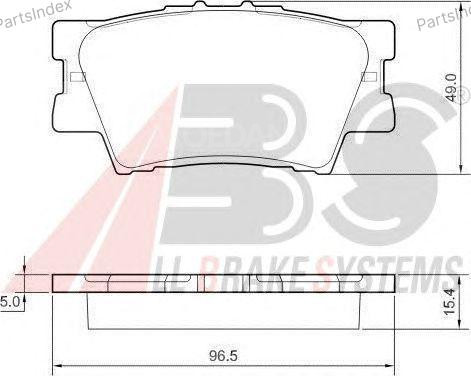 Колодки тормозные дисковые A.B.S. 37545 Тбилиси - изображение 3