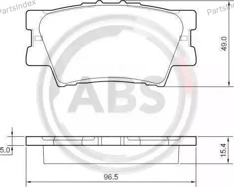 Колодки тормозные дисковые A.B.S. 37545 Тбилиси - изображение 2