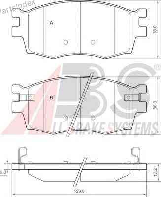 Колодки тормозные дисковые A.B.S. 37520 Тбилиси