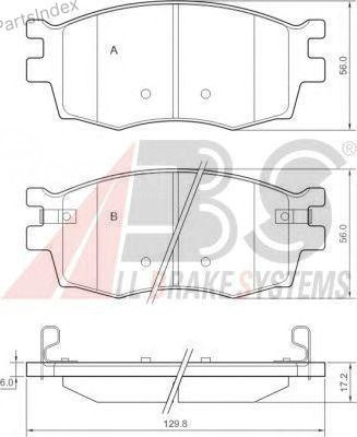 Колодки тормозные дисковые A.B.S. 37520 Тбилиси - изображение 3