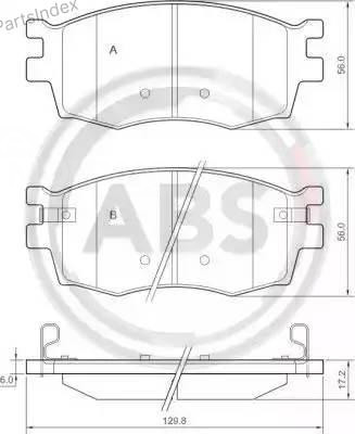 Колодки тормозные дисковые A.B.S. 37520 Тбилиси - изображение 2