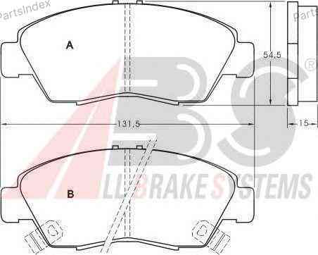 Колодки тормозные дисковые A.B.S. 36784 Тбилиси